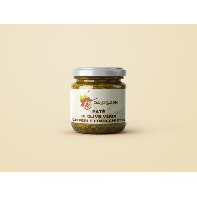 Patè di Olive verdi, Capperi e Finocchietto